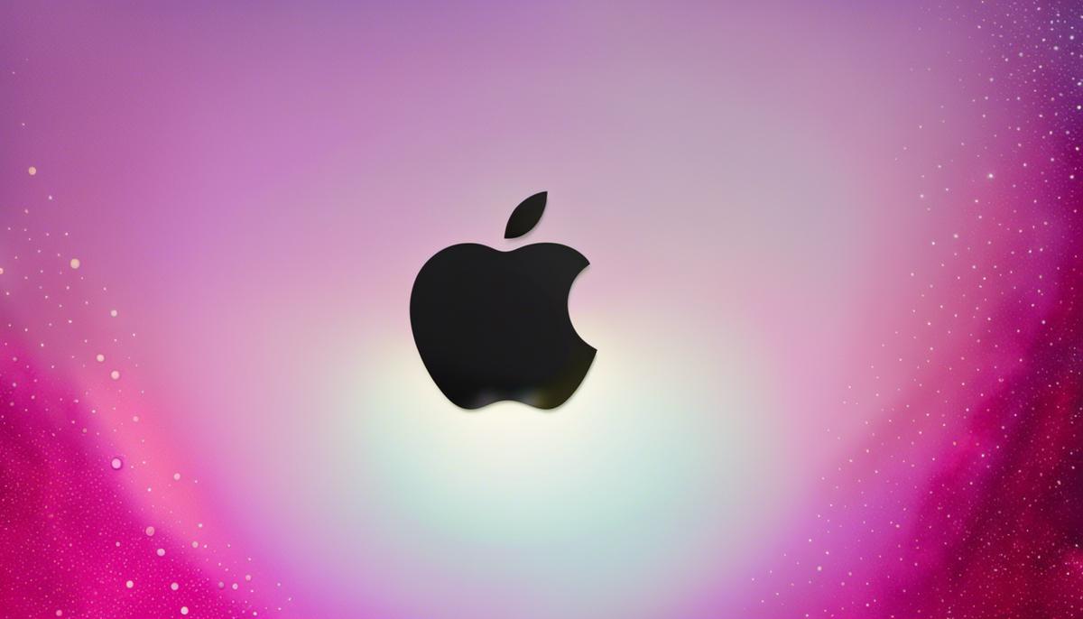 A close-up photo of an apple showing its distinct color and shape, symbolizing Apple's flat structure and innovative accomplishments